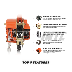 harga chain block 500 kg​