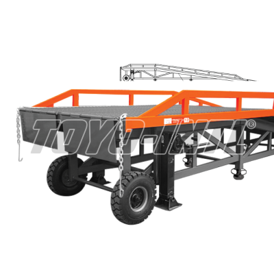 container loading ramp TOYO mekanis 12 ton untuk bongkar muat kontainer
