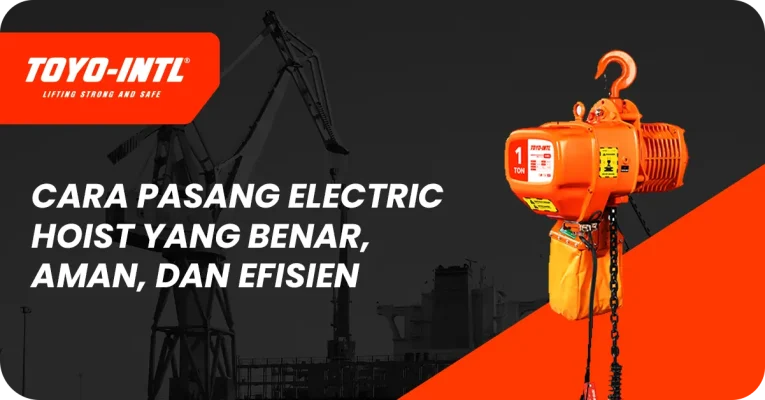 cara pasang electric hoist​