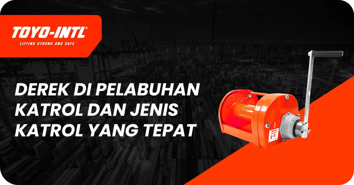 derek di pelabuhan menggunakan jenis katrol
