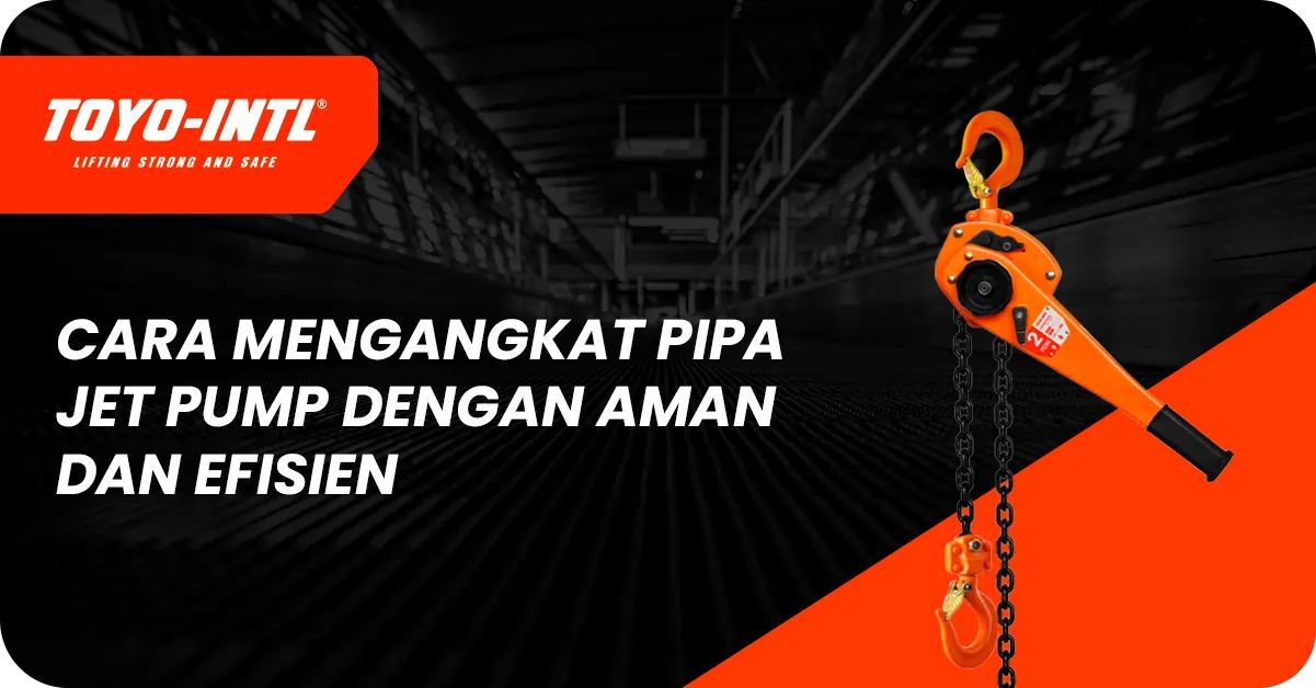 cara mengangkat pipa jet pump