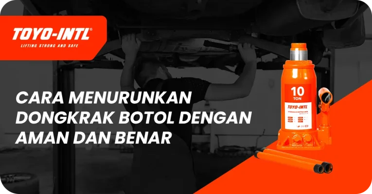 cara menurunkan dongkrak botol