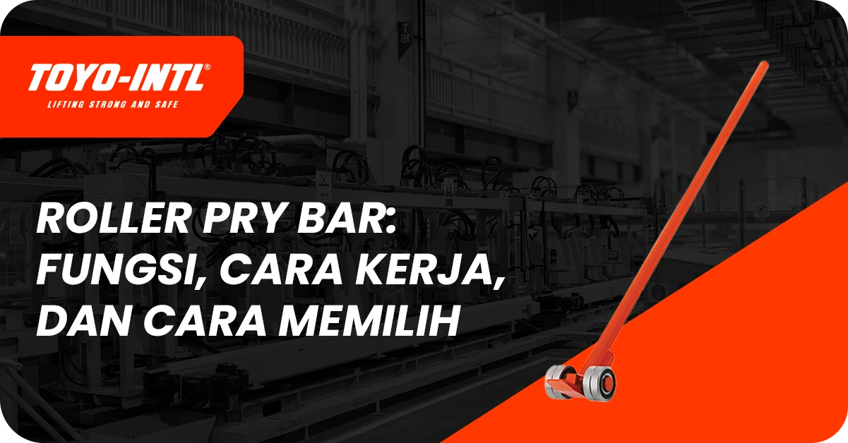 roller pry bar untuk mengangkat dan menggeser mesin berat