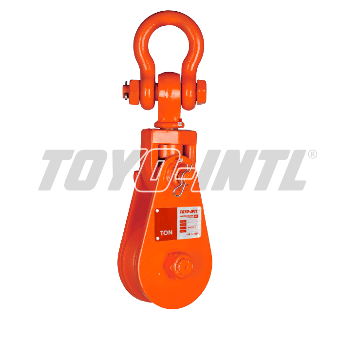 Snatch Block HD-Type dengan sambungan shackle untuk pekerjaan rigging